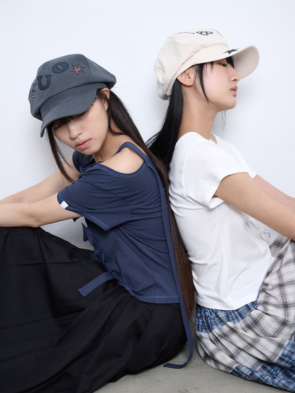 6/8 21:00発売【TUOMIO】RIBBON OFF SHOULDER T-SHIRT
