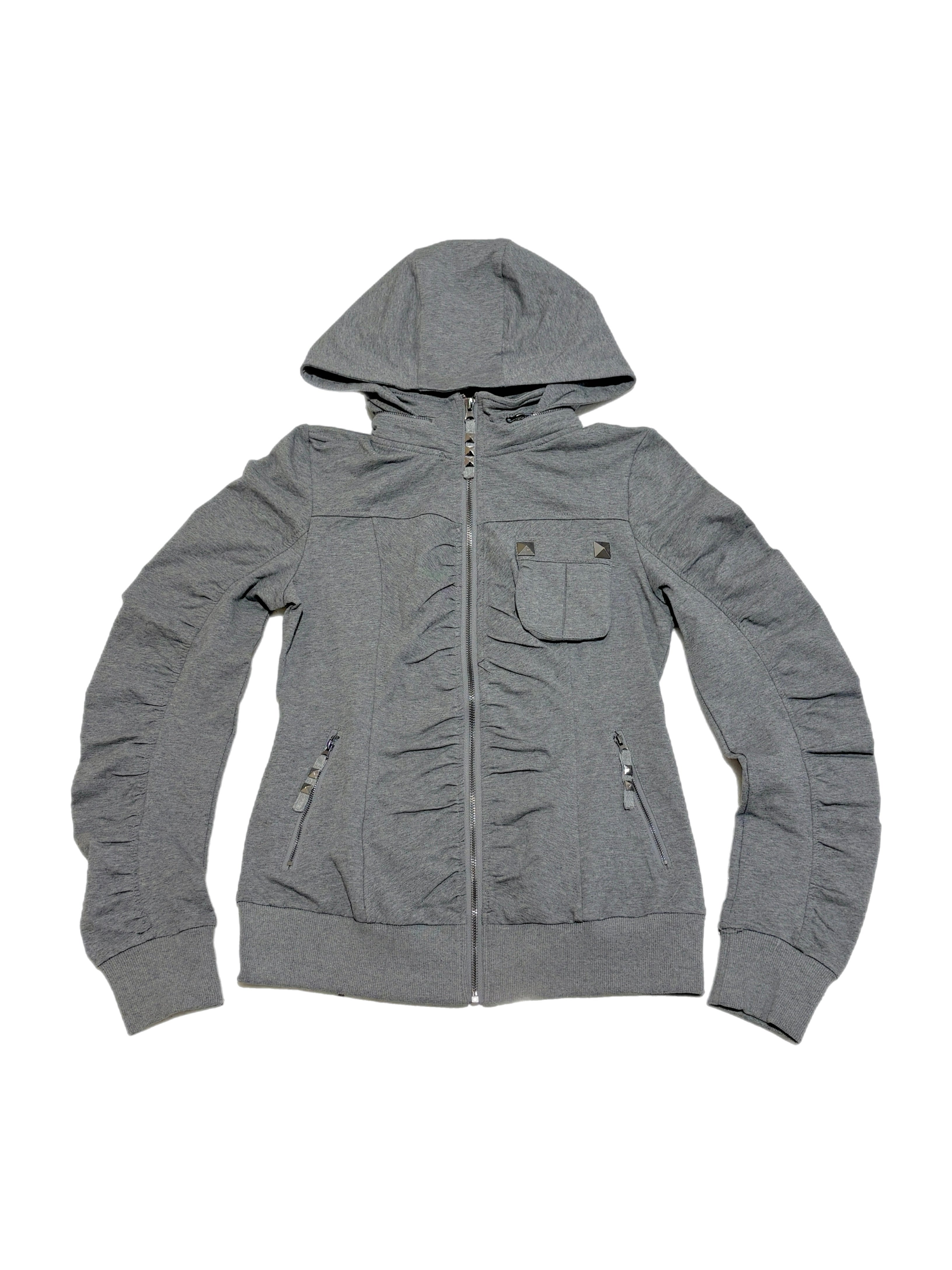 国際配送【BABY09】 Riot Shirring Zip Hoodie