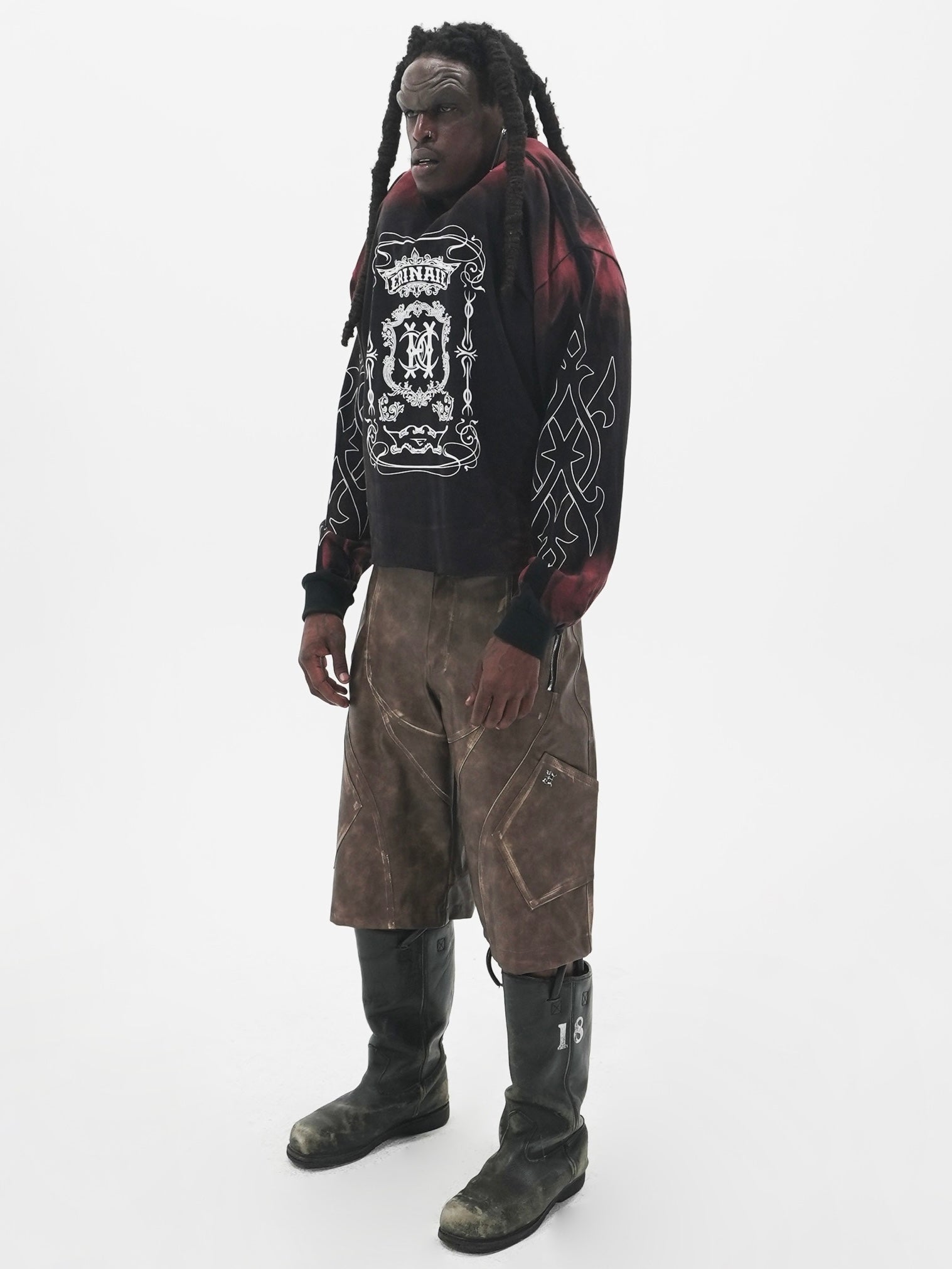 【E RIN AI E】ASH MOON LONG SLEEVE T
