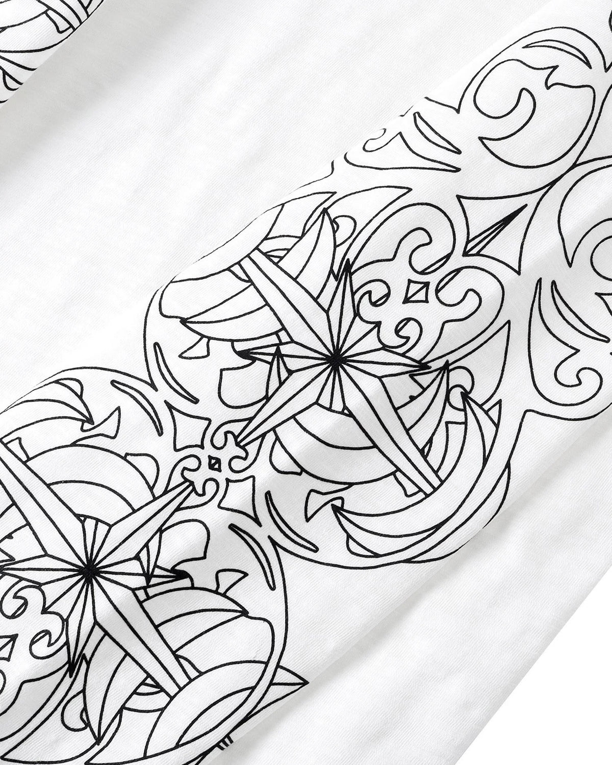 【THEBOYHASNOPATIENCE】LUMINOUS DAWN BAROQUE HENLEY L/S TEE