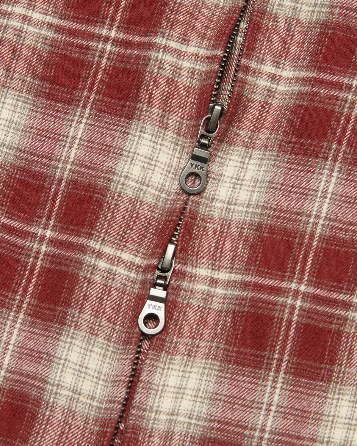 【NOMANUAL】FLANNEL FULL ZIP CHECK SHIRT