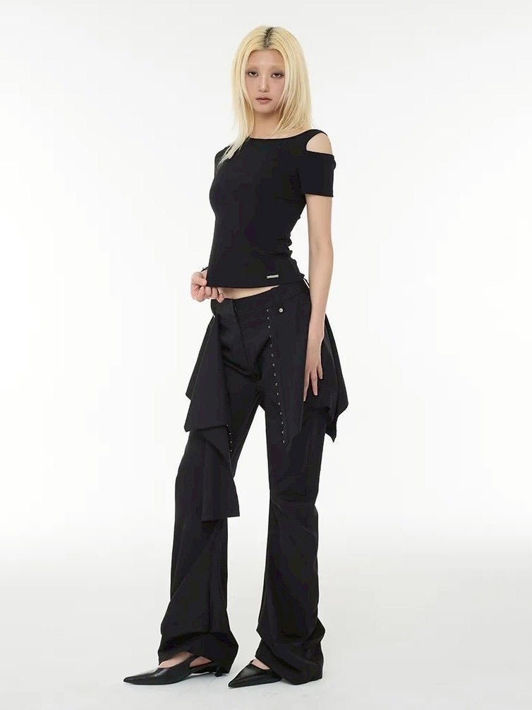 【ROCK CAKE】Shoulder Cutout Top