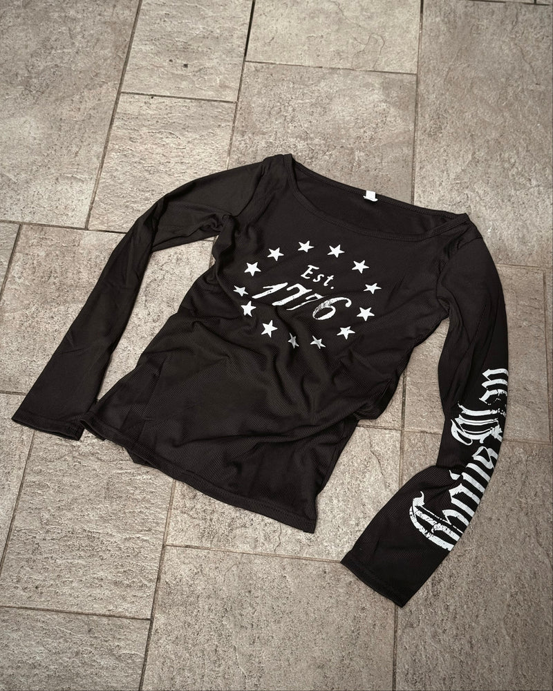 国際配送【Never mind the XU】Est. 1776 Cross Long Sleeve