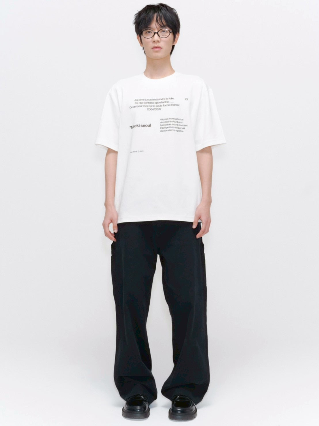 【Miseki seoul】Miseki typography short sleeves