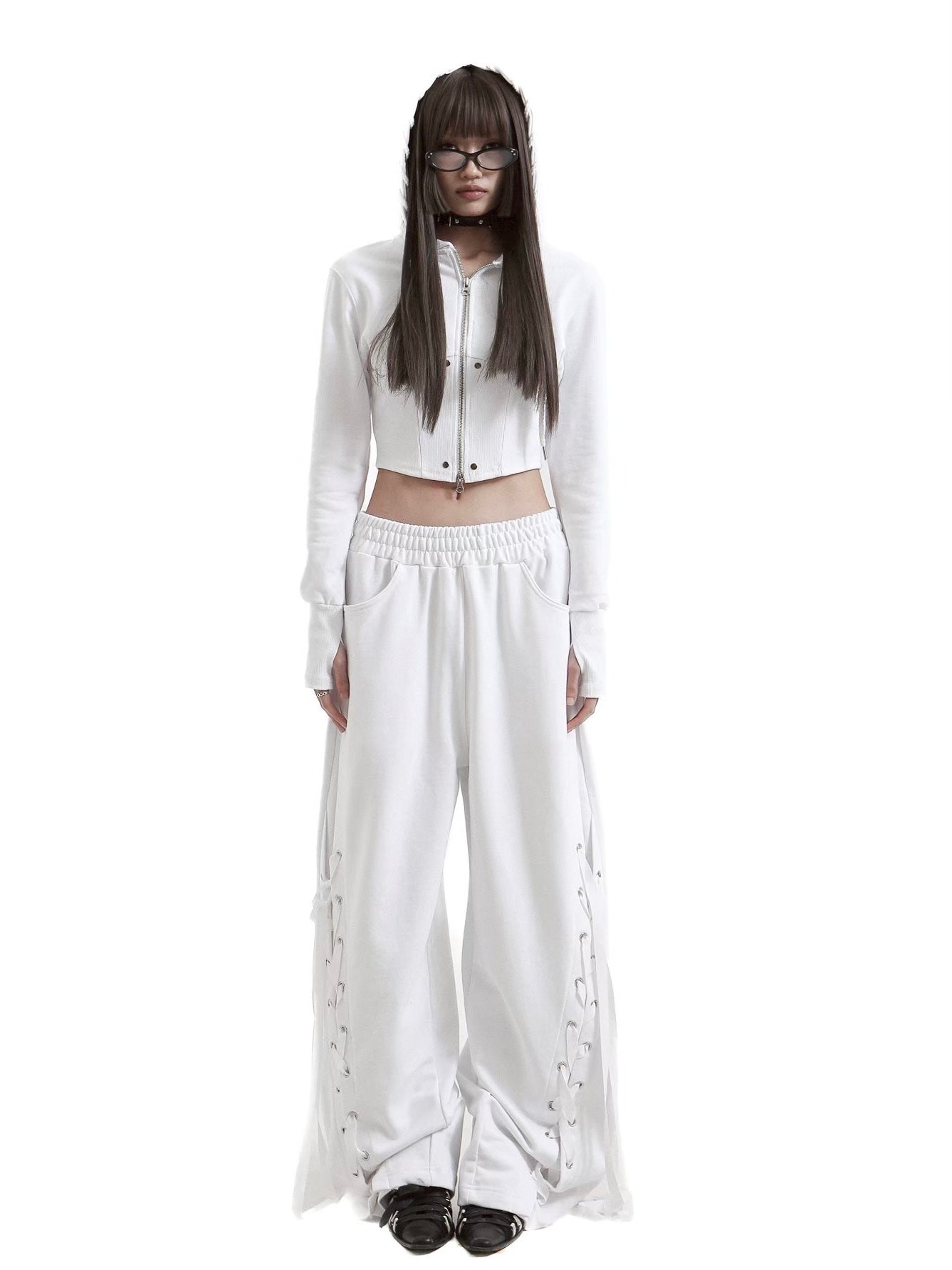【KAIYA】tie me up sweatpants