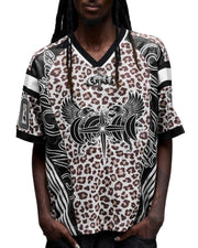 【THEBOYHASNOPATIENCE】LUMINOUS DAWN DOUBLE-HEADED EAGLE RUGBY SHIRT