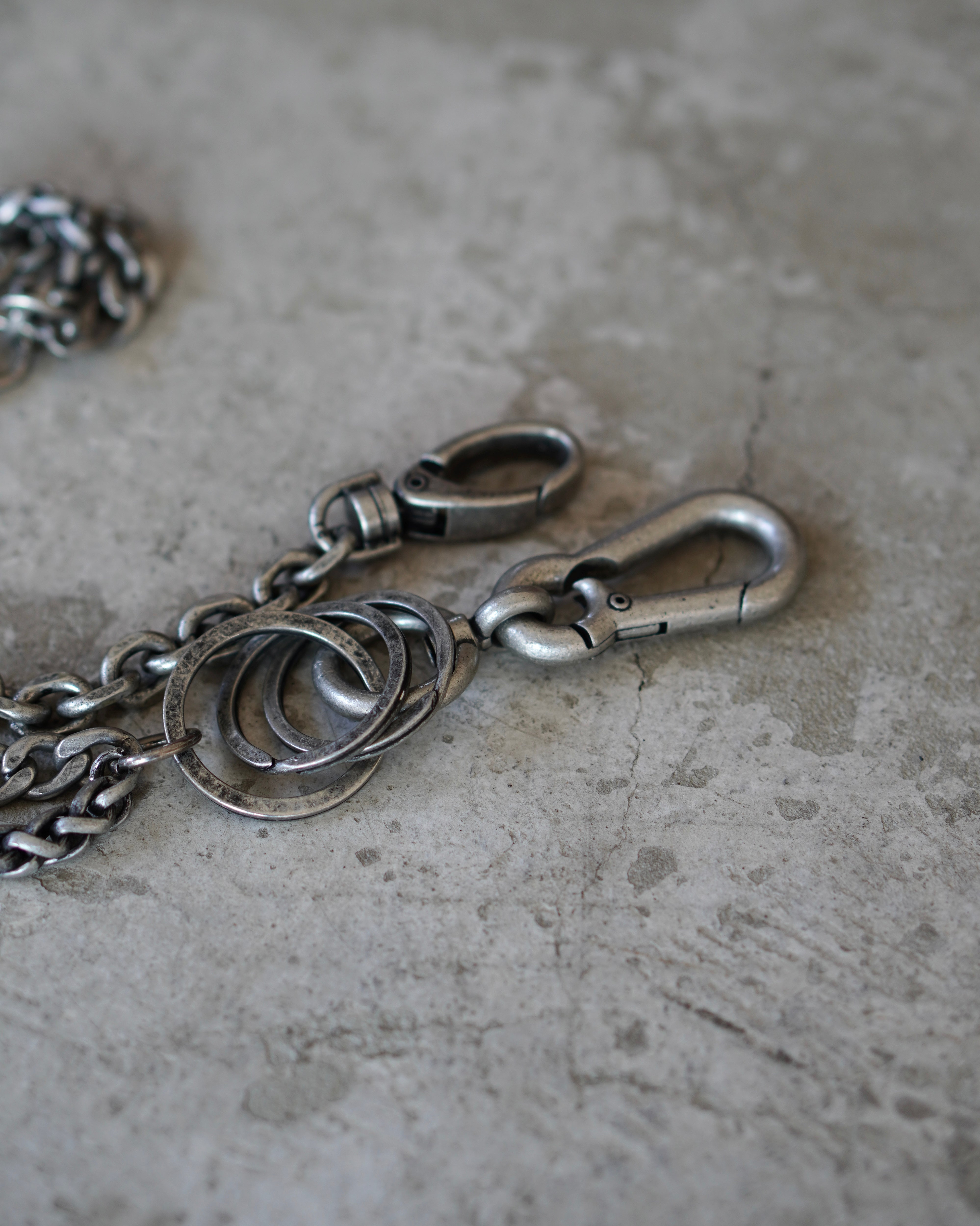 【CHIKASHITSU PLUS HIGH】Industrial link wallet chain