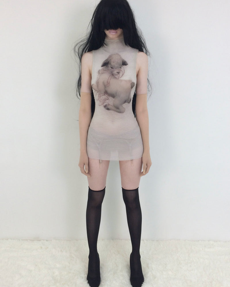 【bonnae】Pleated mini dress