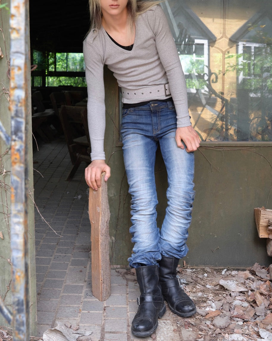 【LECYTO】Stray V-Neck Set
