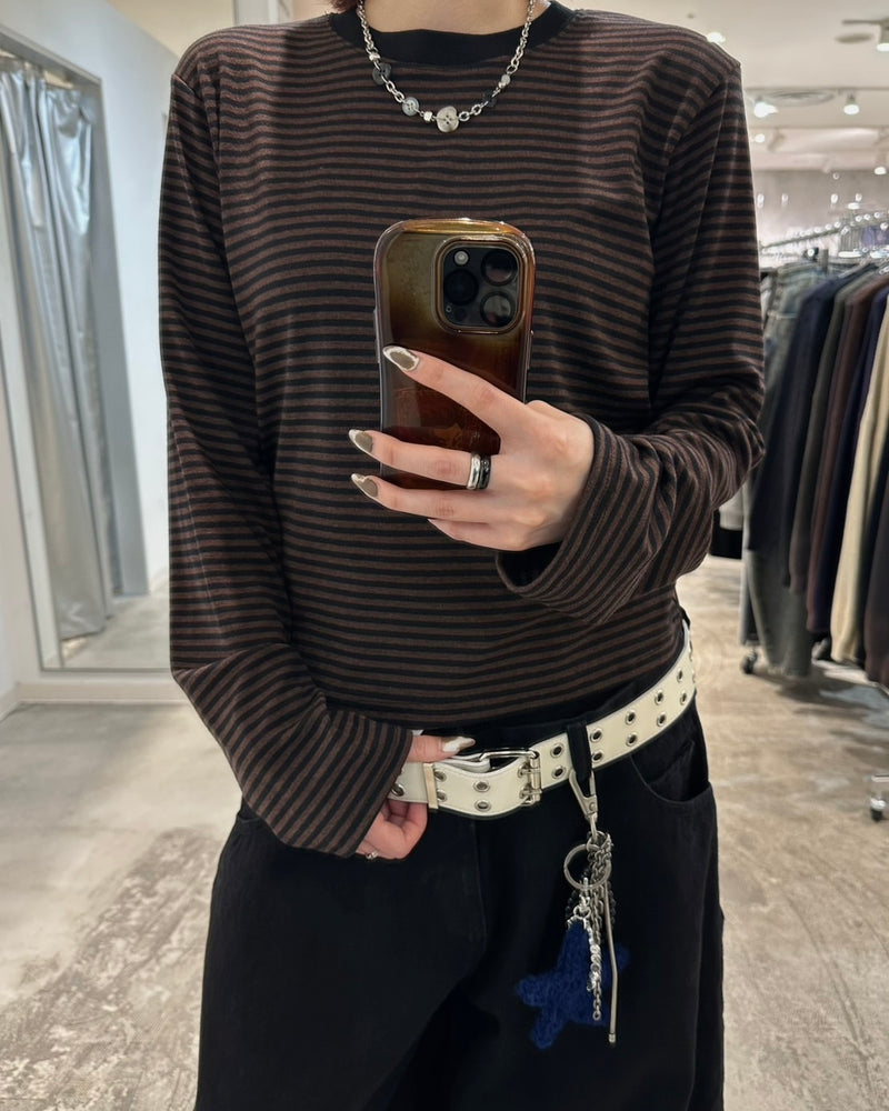 【youll】basic border long sleeve tee (2color)