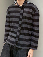 【nmtc+】tie set sheer border long sleeve (2color)