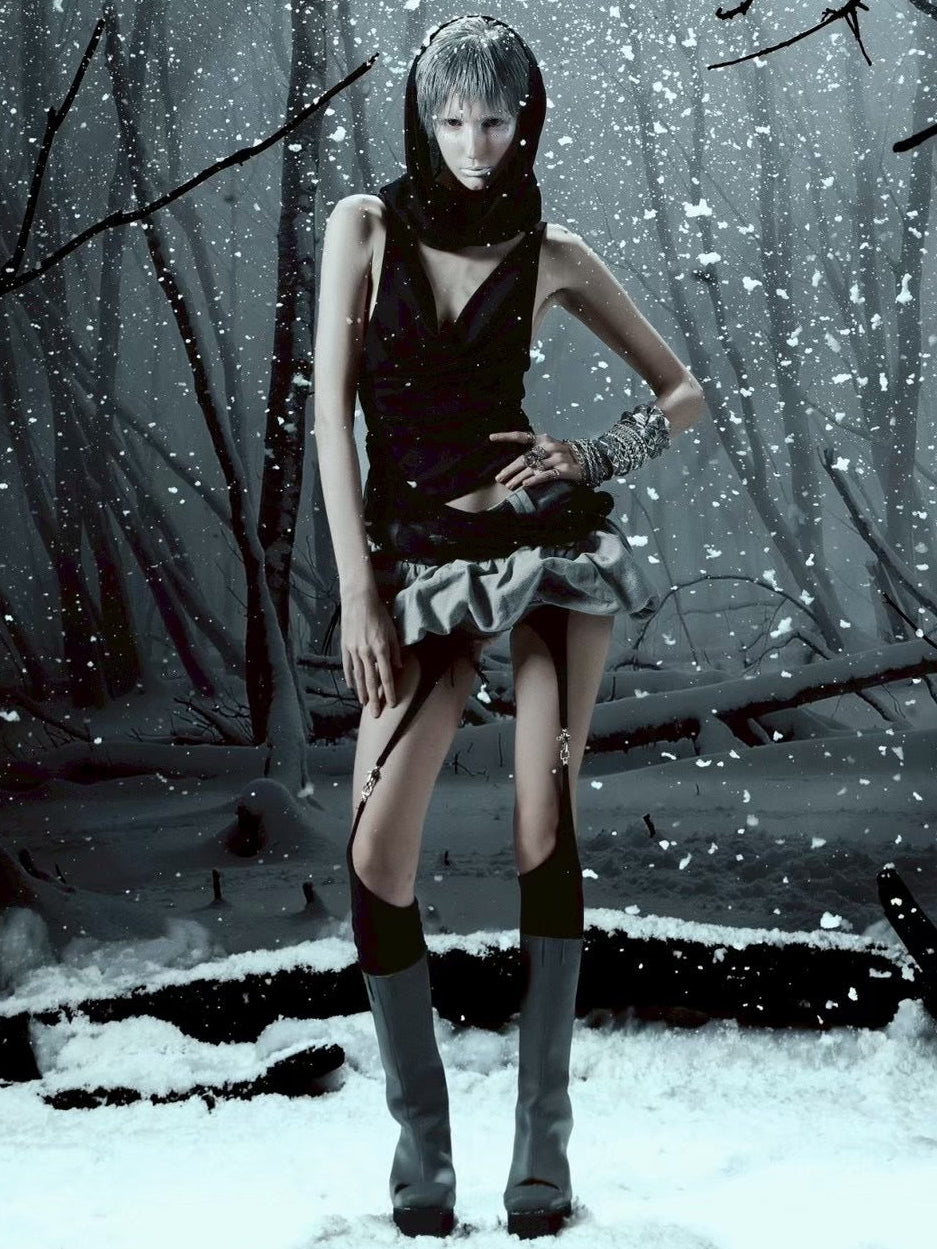 【EYE OF THE STORM】ASHEN HOOD TANK TOP