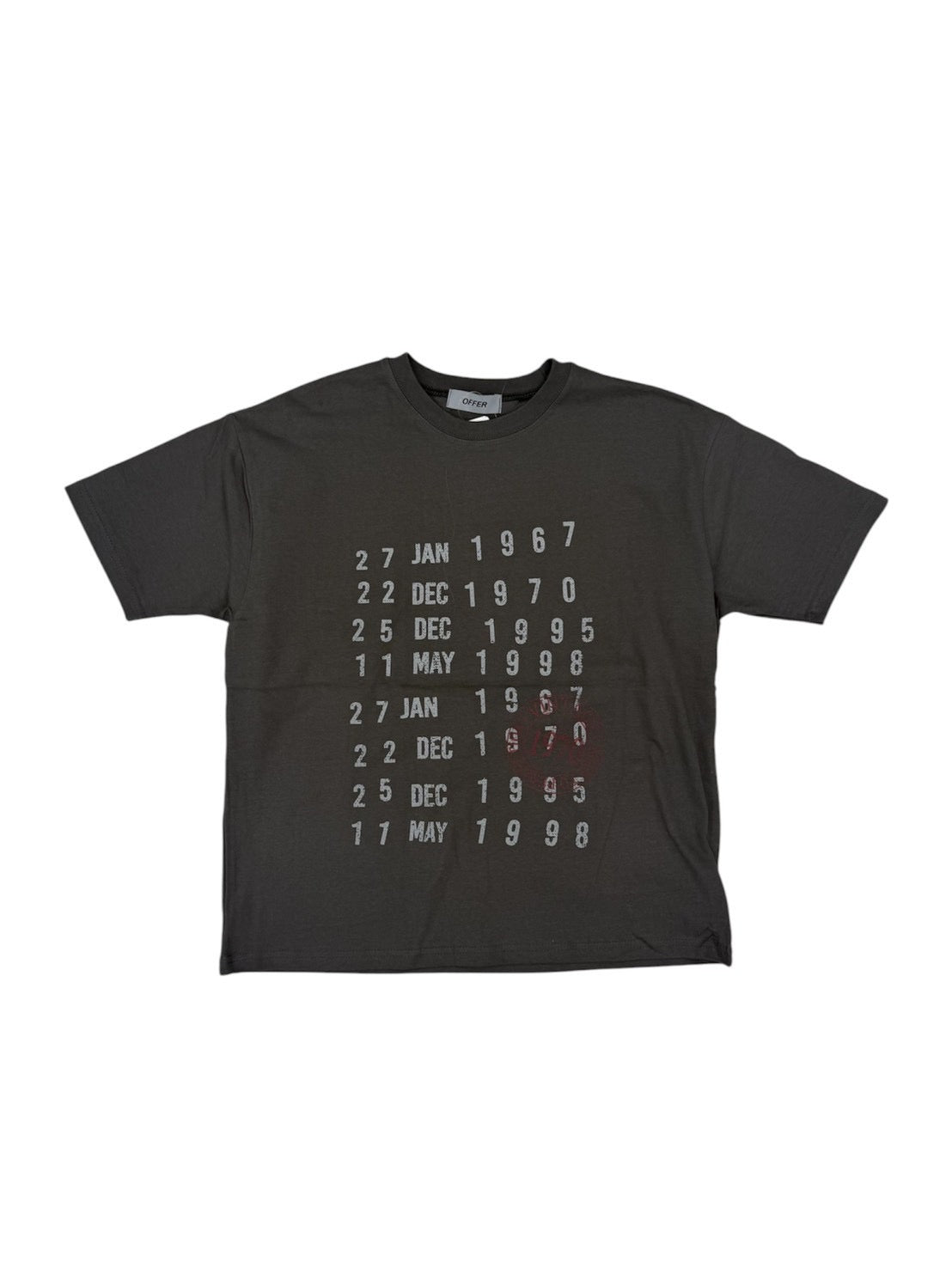 6/19 20:00発売 受注制【nmtc+】Washed Semi Crop Lettering Tee (3color)