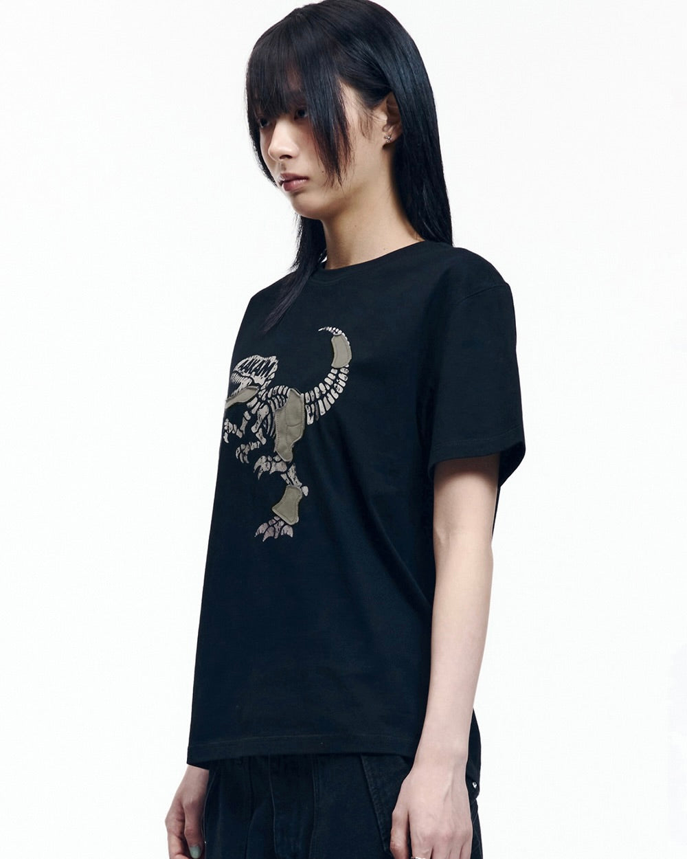 【AAKAM】Dino Patch Half Top
