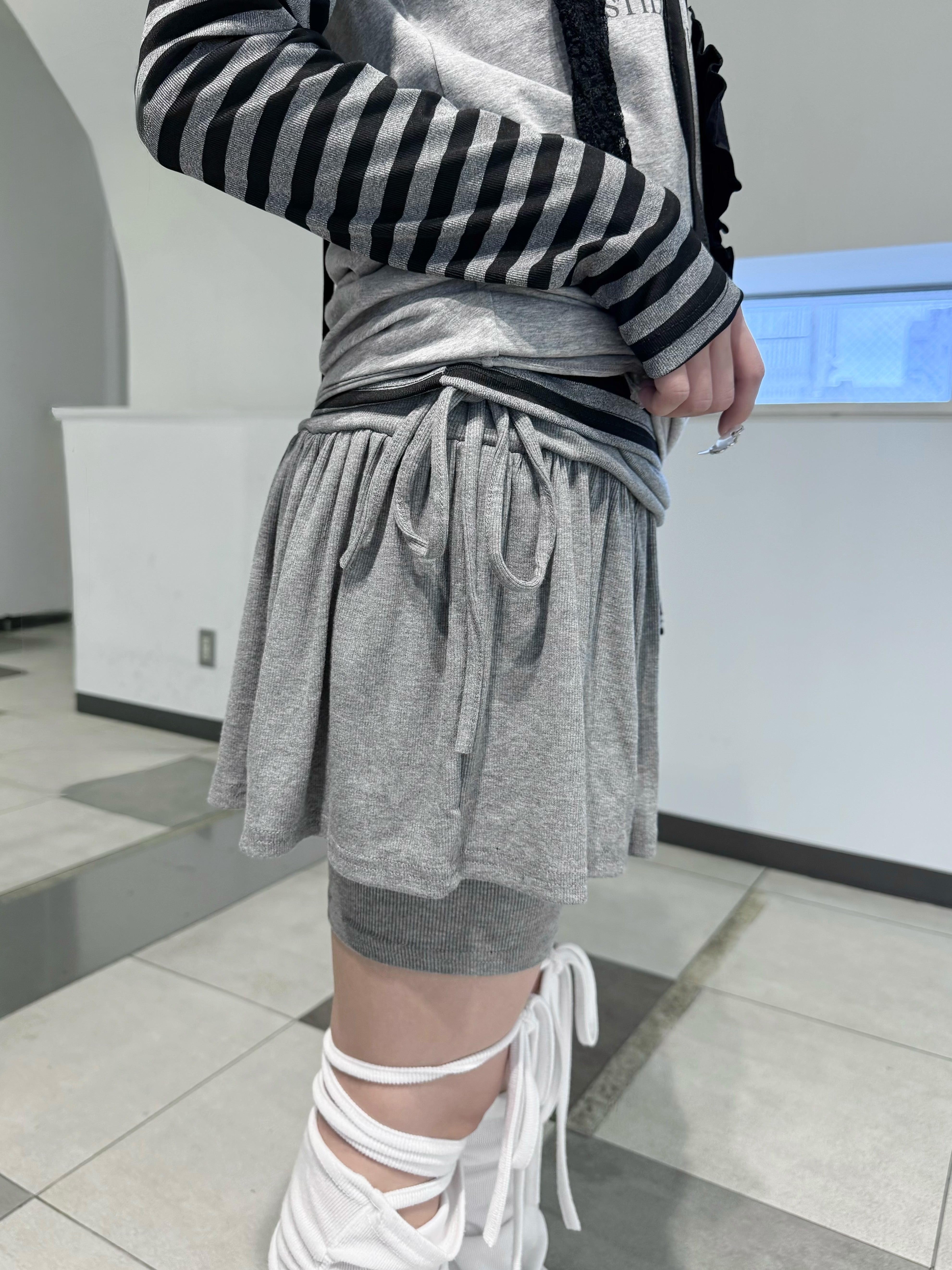 名古屋店WEB限定受注制【nmtc+】drawstring leggings skirt (3color)