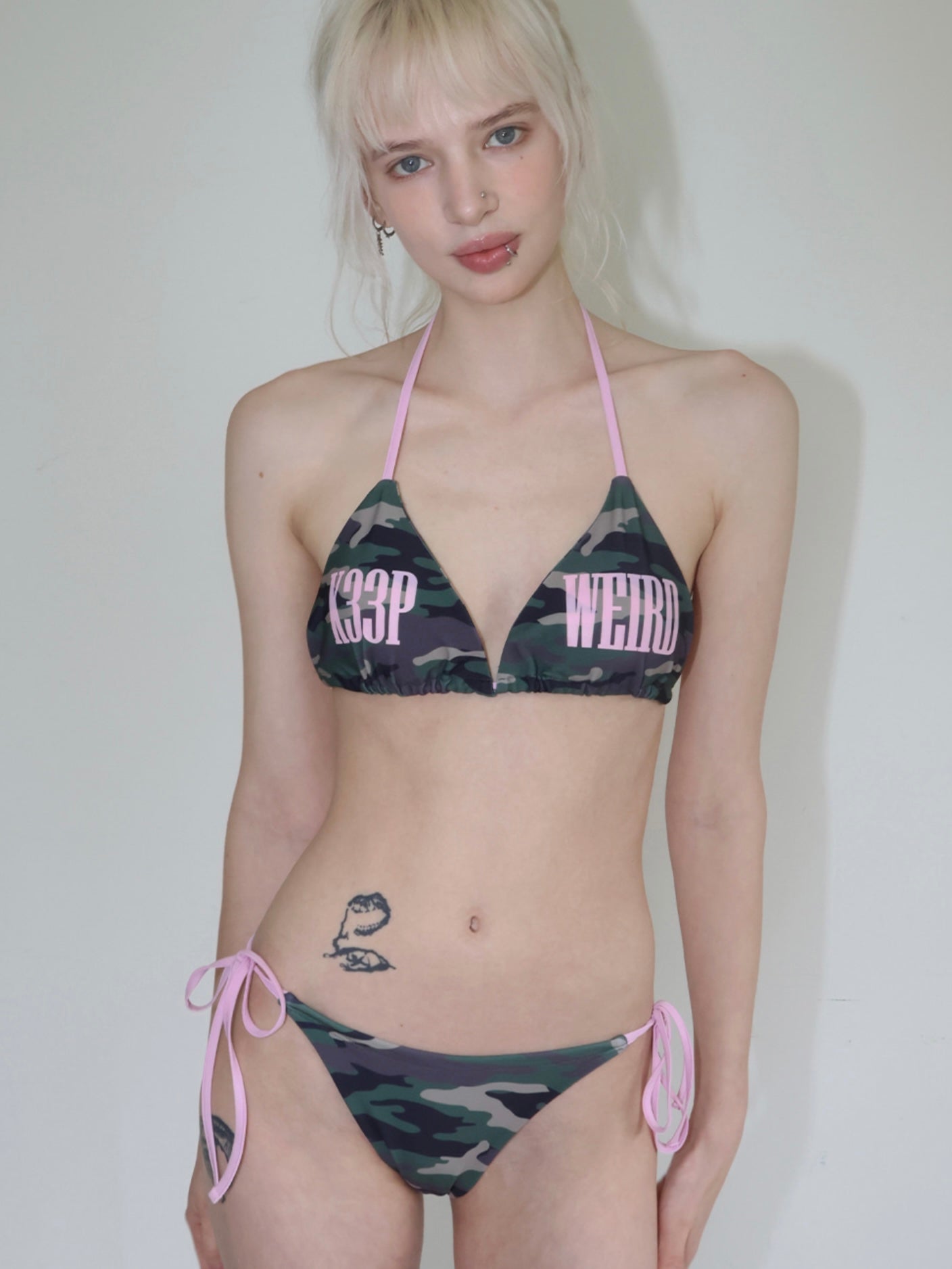 【CRANK】KEEP WEIRD CAMO BIKINI SET