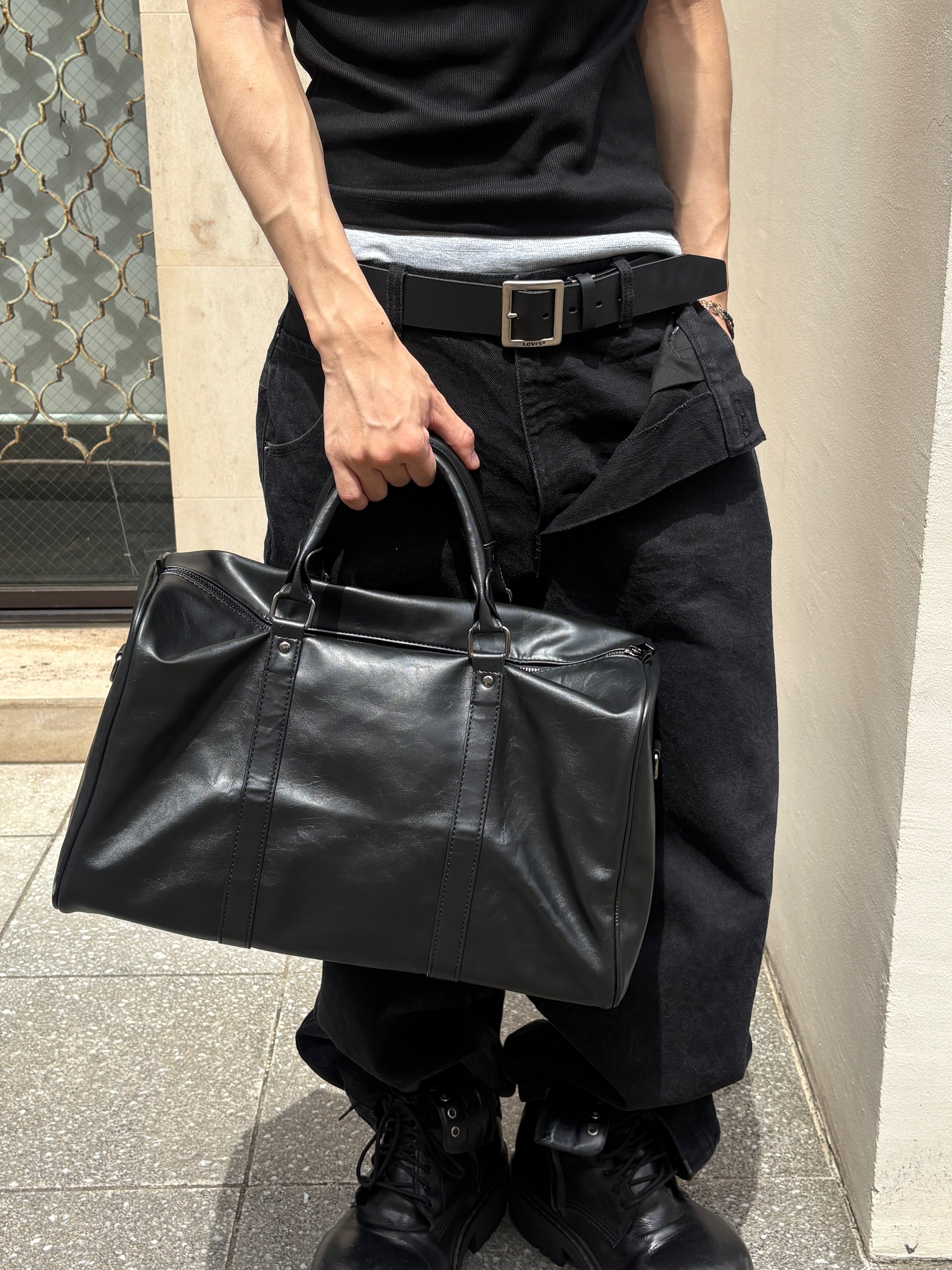 受注制【youll】simple boston bag