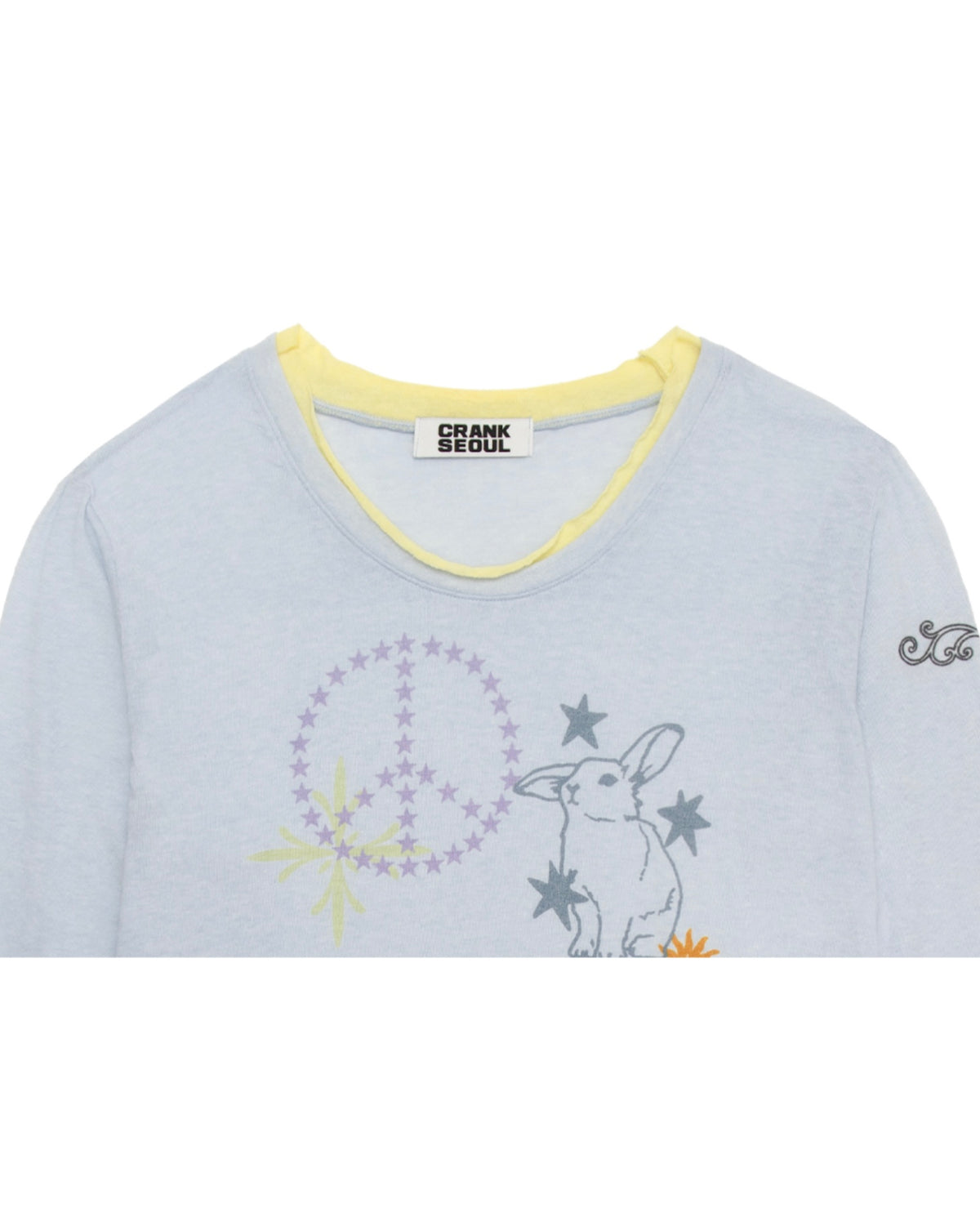【CRANK】TATOO LAYERED TOP