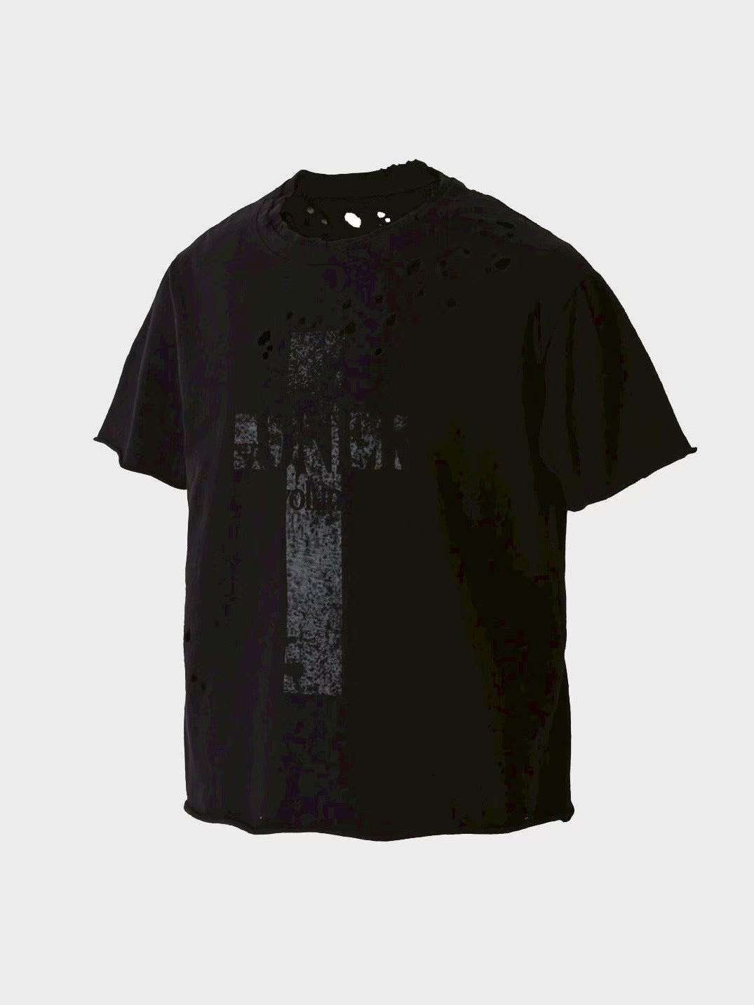 【roaringrad】Cross Damage Slub T-Shirt