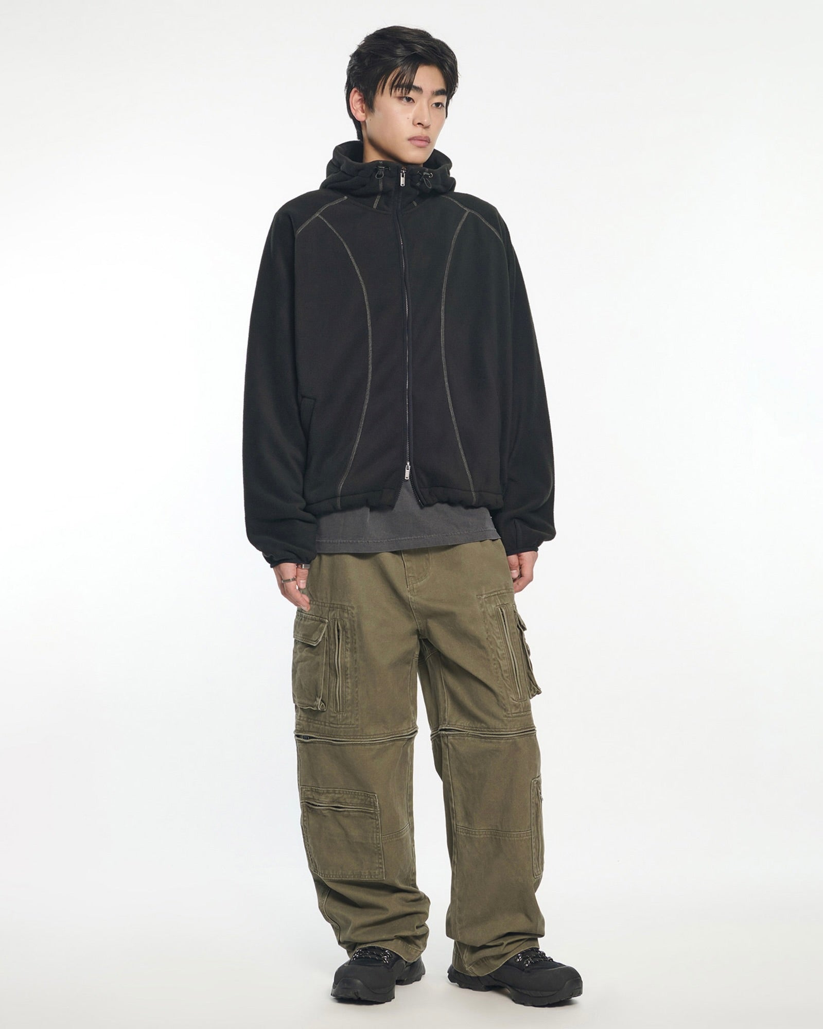 【NOMANUAL】BOUND SHELL FLEECE