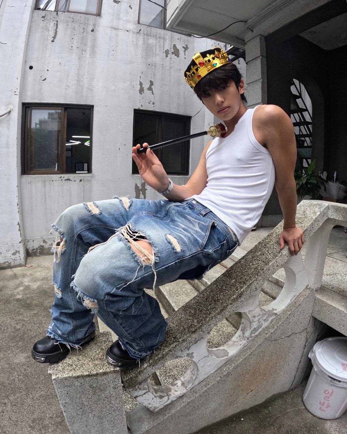 【LECYTO】Glitter Rib Sleeveless