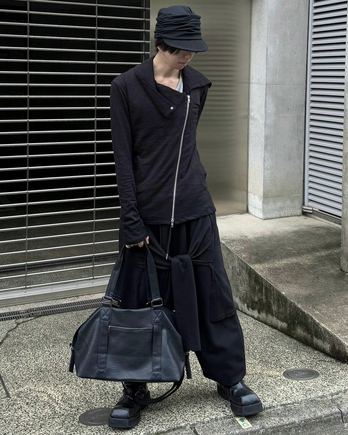 受注制【nmtc+】modern 2way fake leather cross bag
