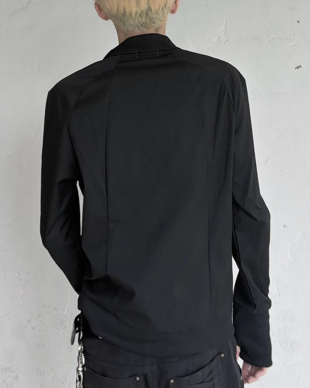 受注制【nmtc+】Asymmetric pocket zip-up Slim Jacket