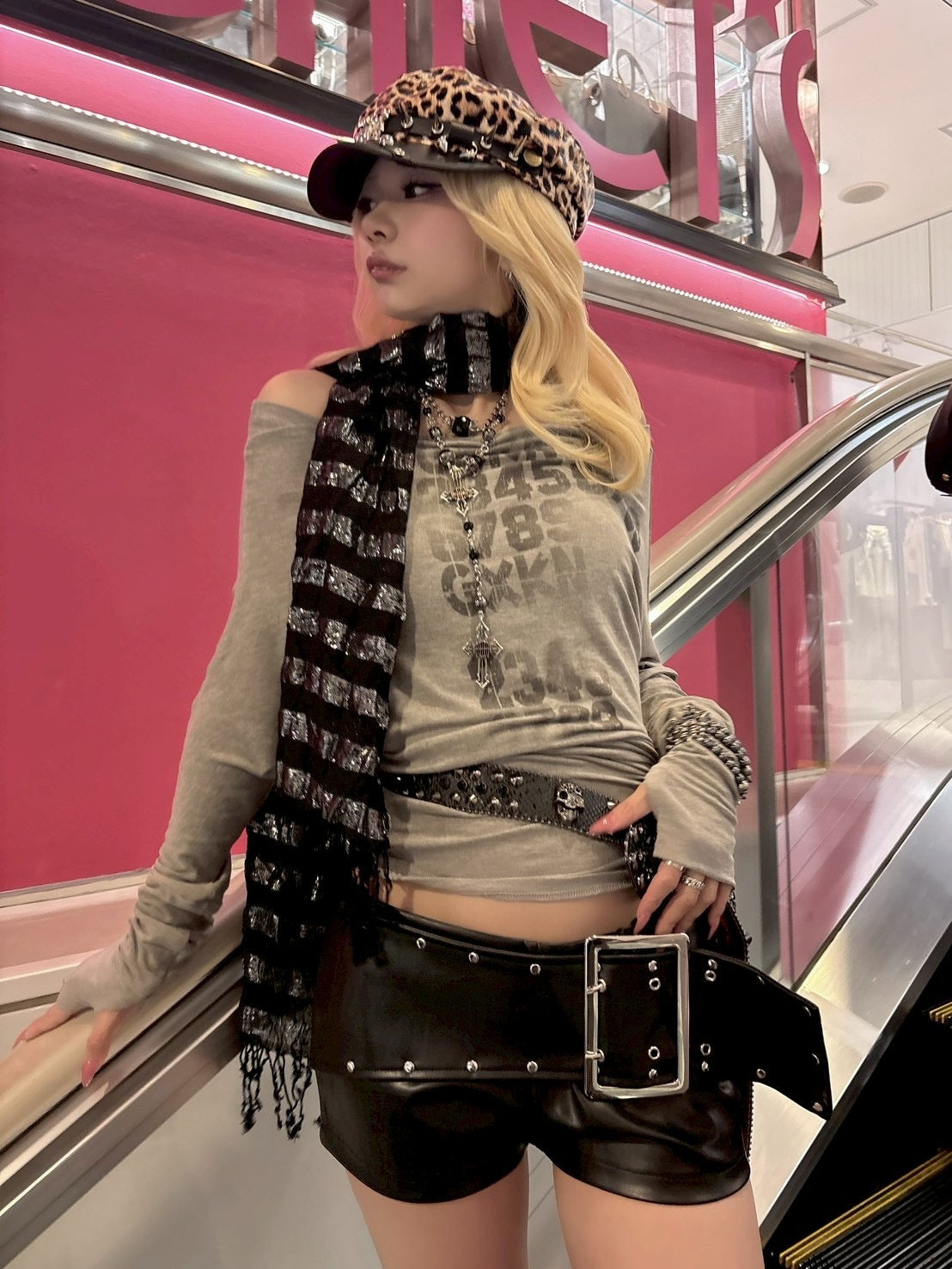 国際配送【BABY09】Gothic studs casquette (2color)