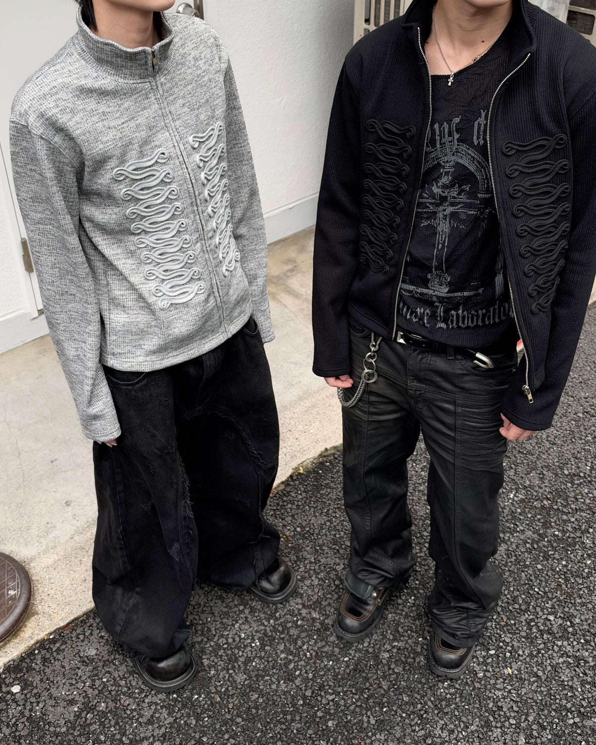 大阪店WEB限定受注制【Chikashitsu +】napoleon details zip-up (2color)