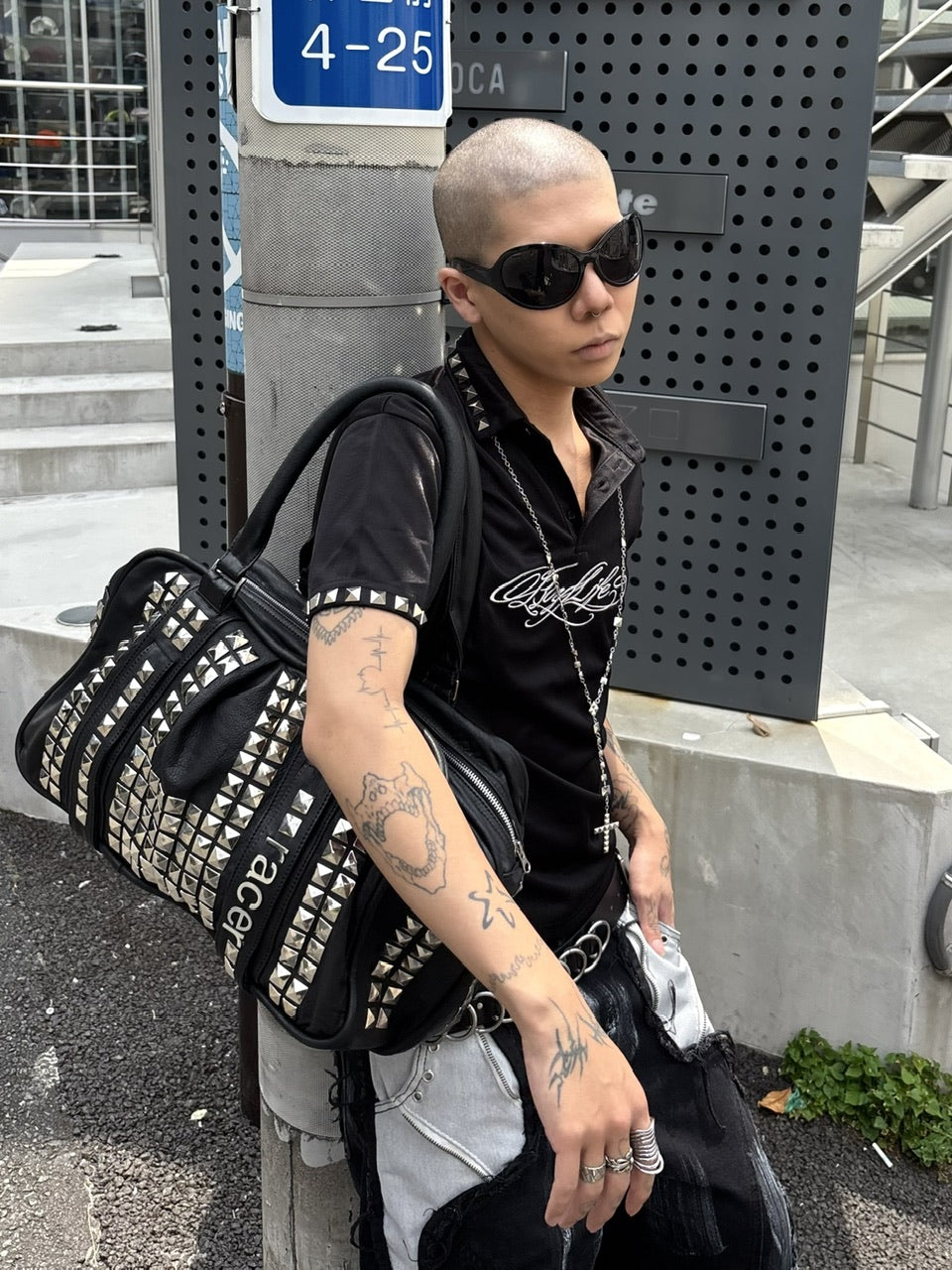国際配送【Never mind the XU】y2k big oval sunglasses (2color)
