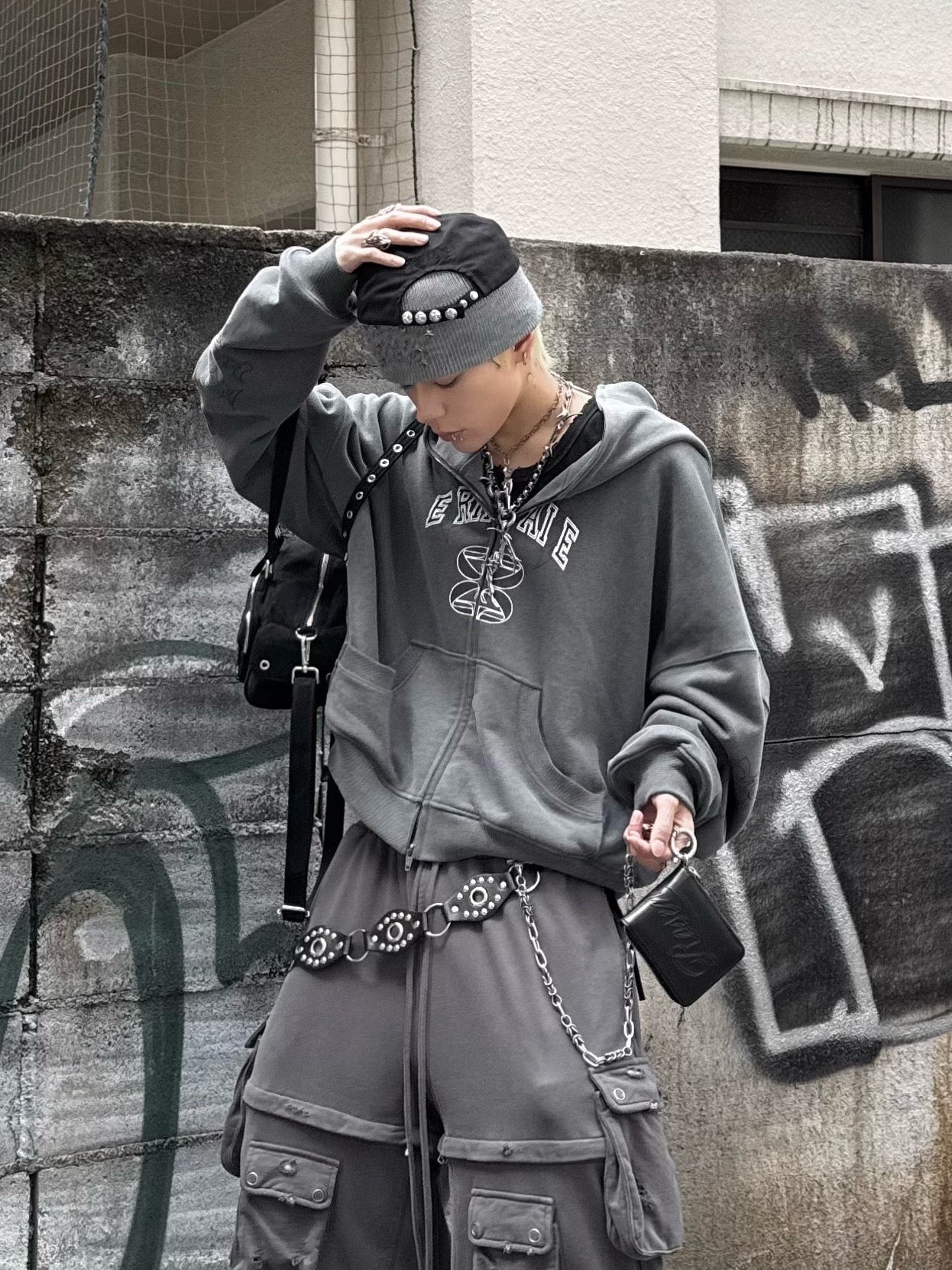 受注制【Never mind the XU】star studs beanie (3color)