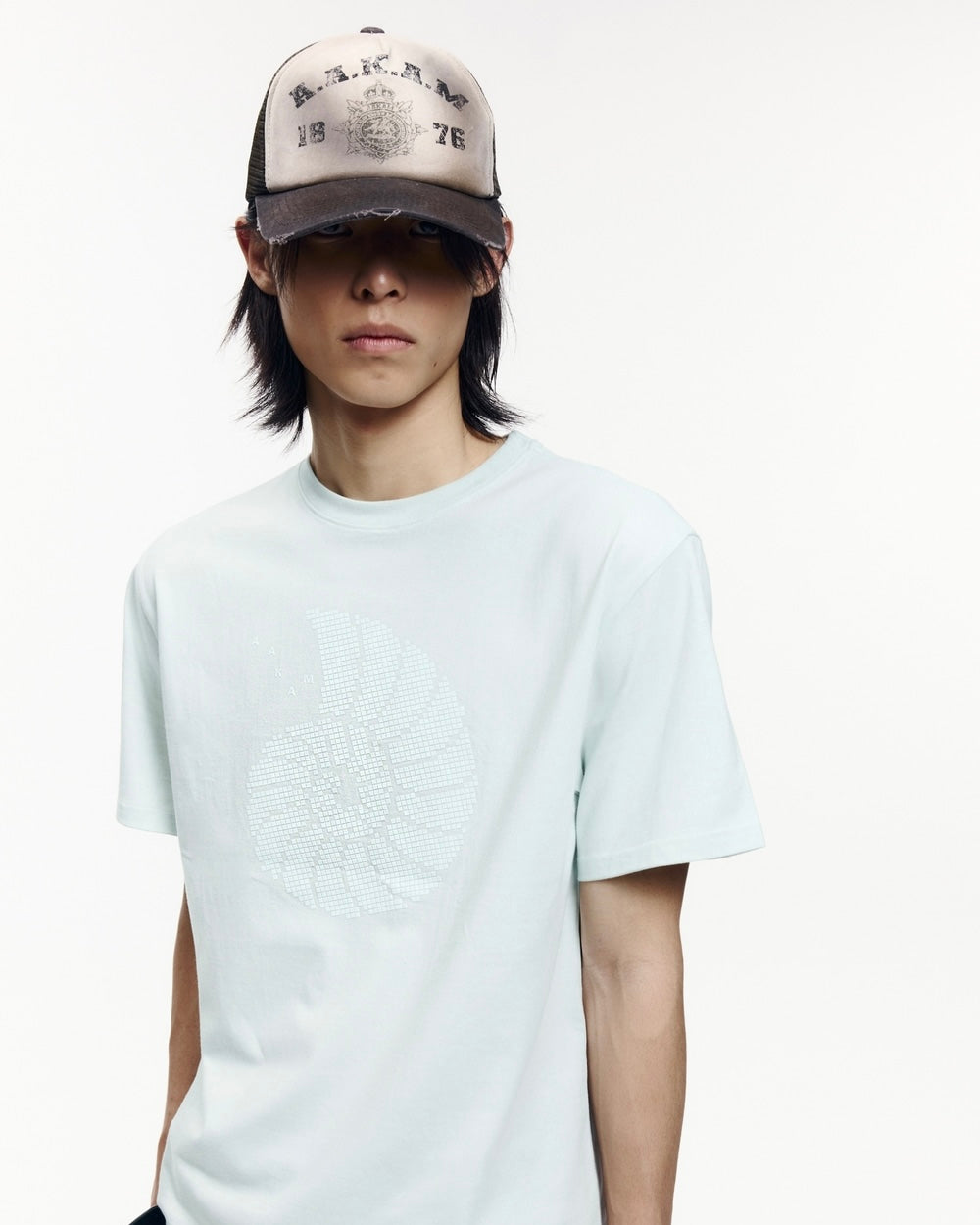 【AAKAM】Dirty Washed Trucker Cap