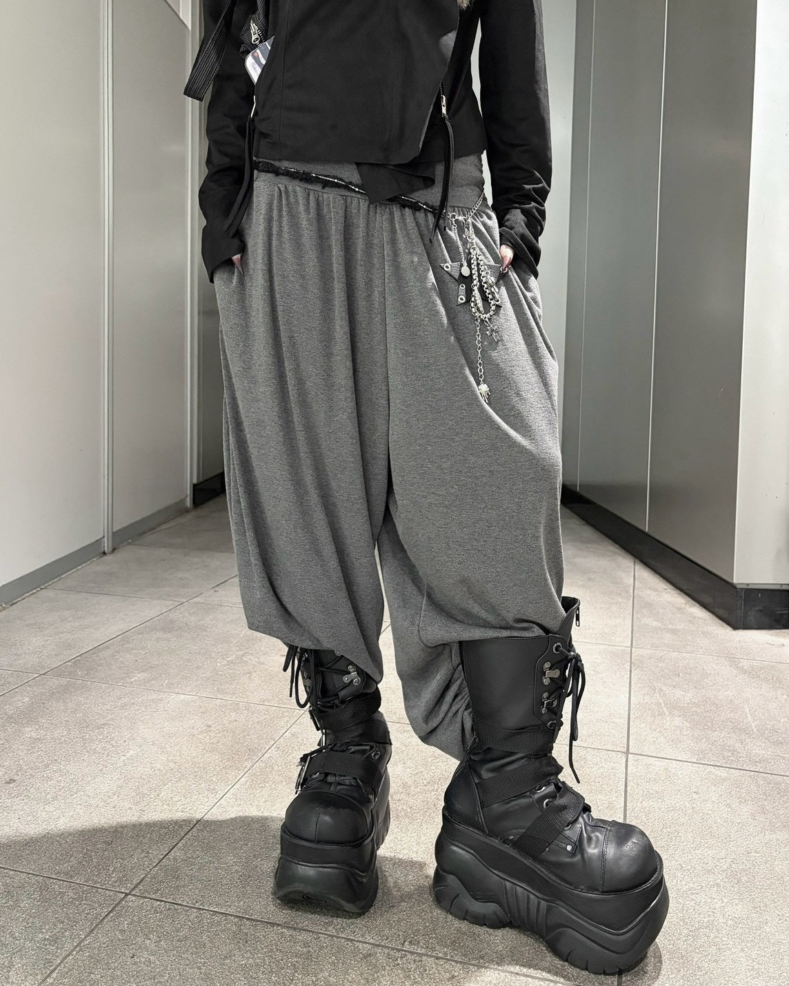 受注制【nmtc+】sweat sarouel pants (3color)