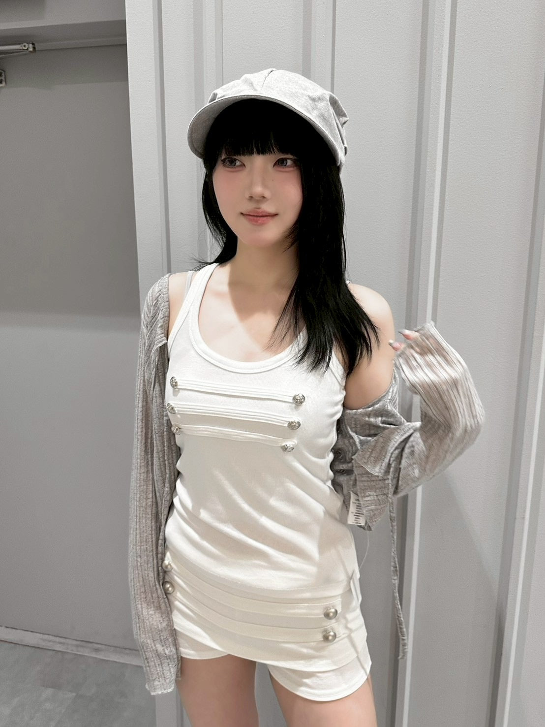 7/10 20:00発売 受注制【nmtc+】Button Shirring Skort (3color)