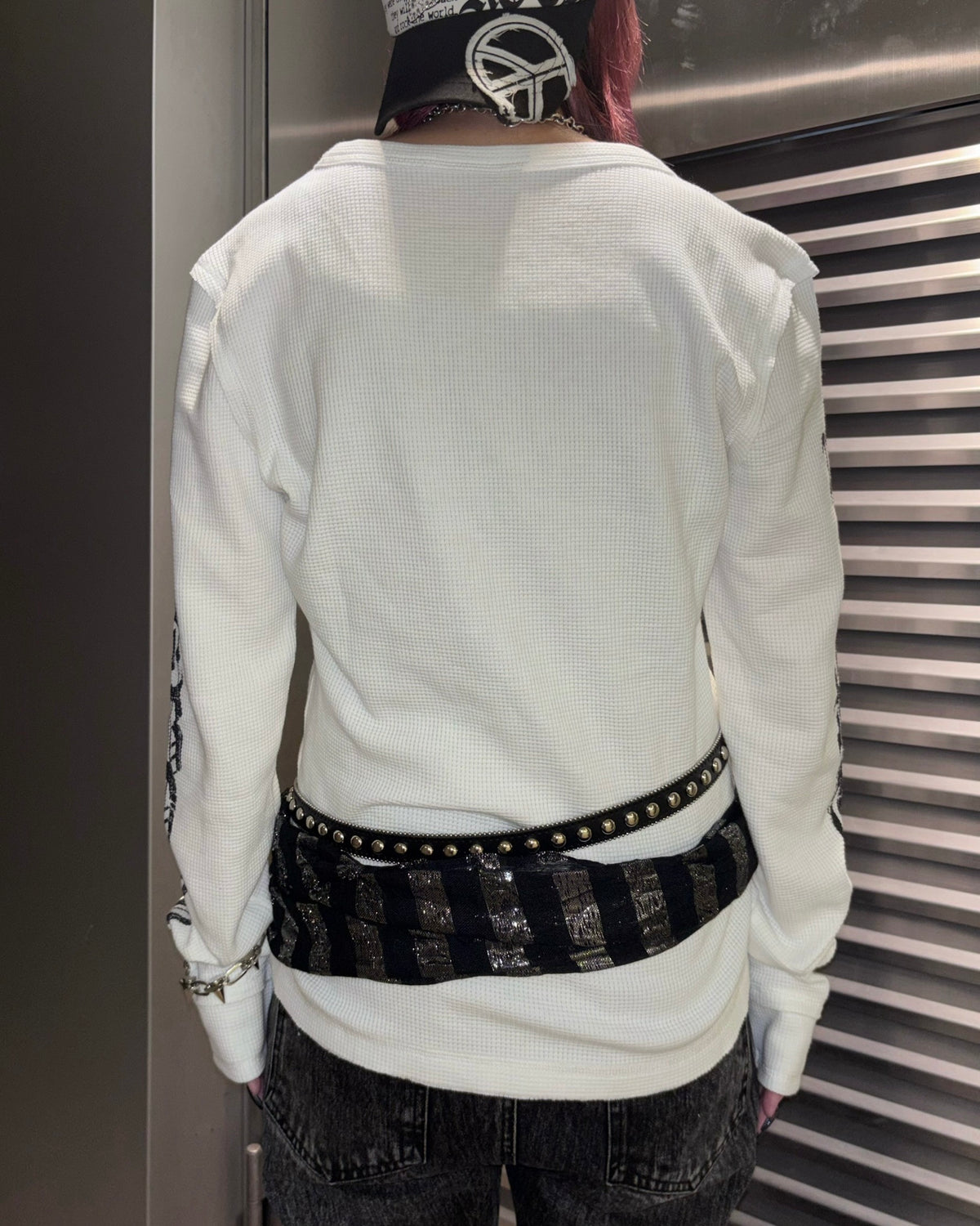 国際配送【BABY09】dark waffle long sleeve