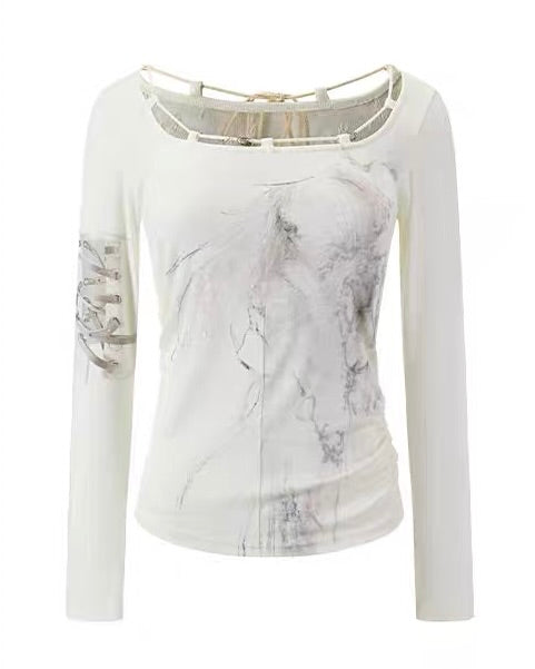 【Cest Nous】Angel Print Top