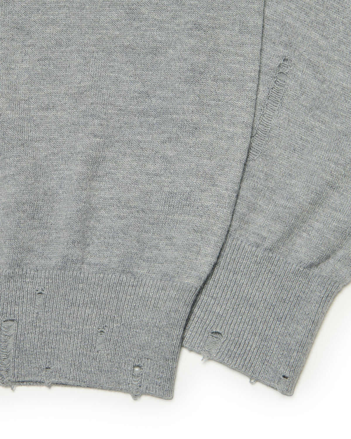 【NOMANUAL】DAMAGED WOOL KNIT
