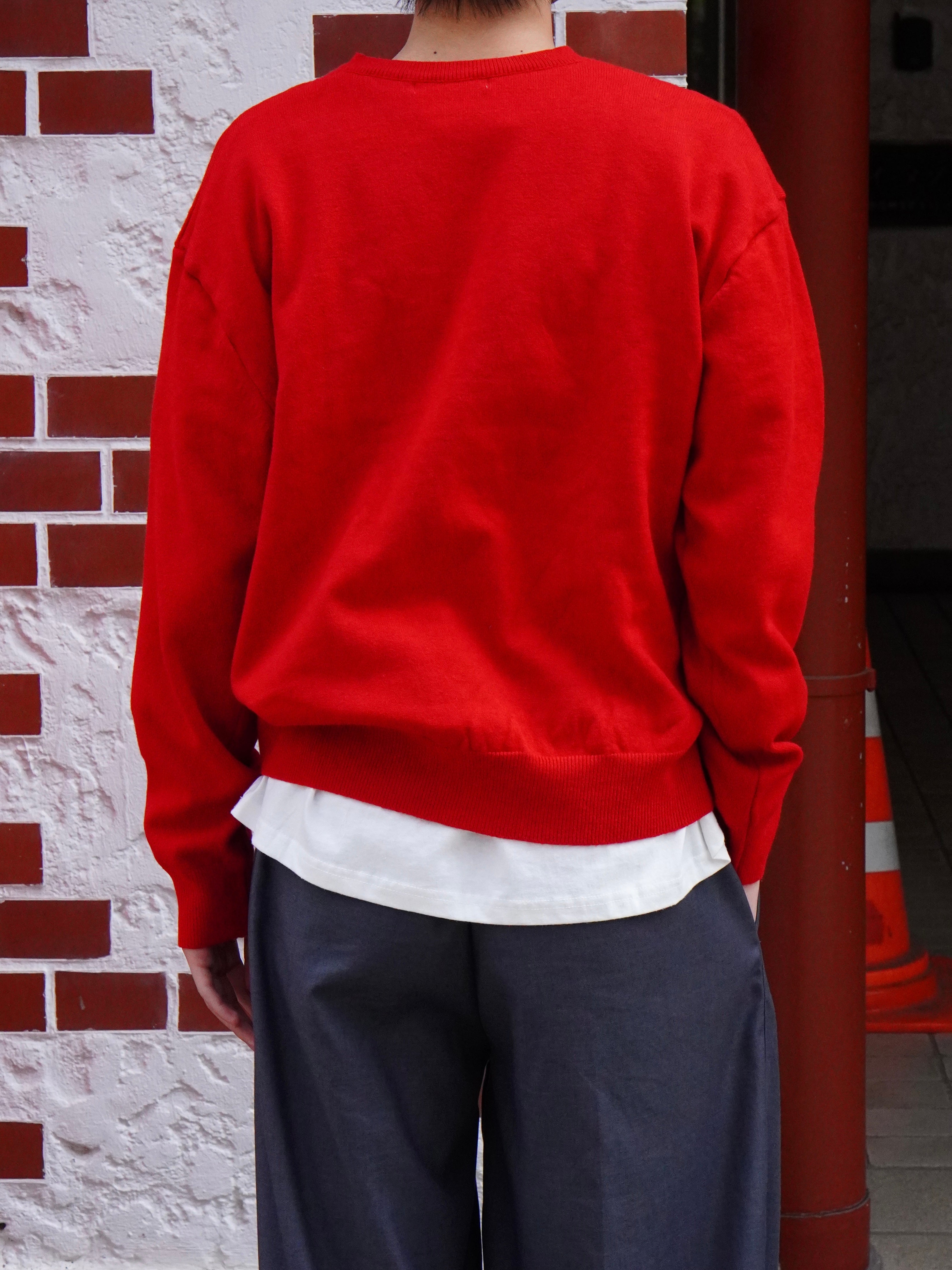 東京店WEB限定【Chikashitsu +】cropped vneck knit (3color)