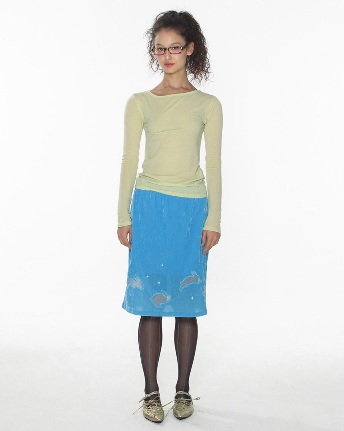 【CRANK】SHEER BASIC TOP