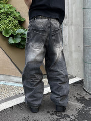 大阪店WEB限定受注制【Chikashitsu +】double back pocket denim pants (2color)