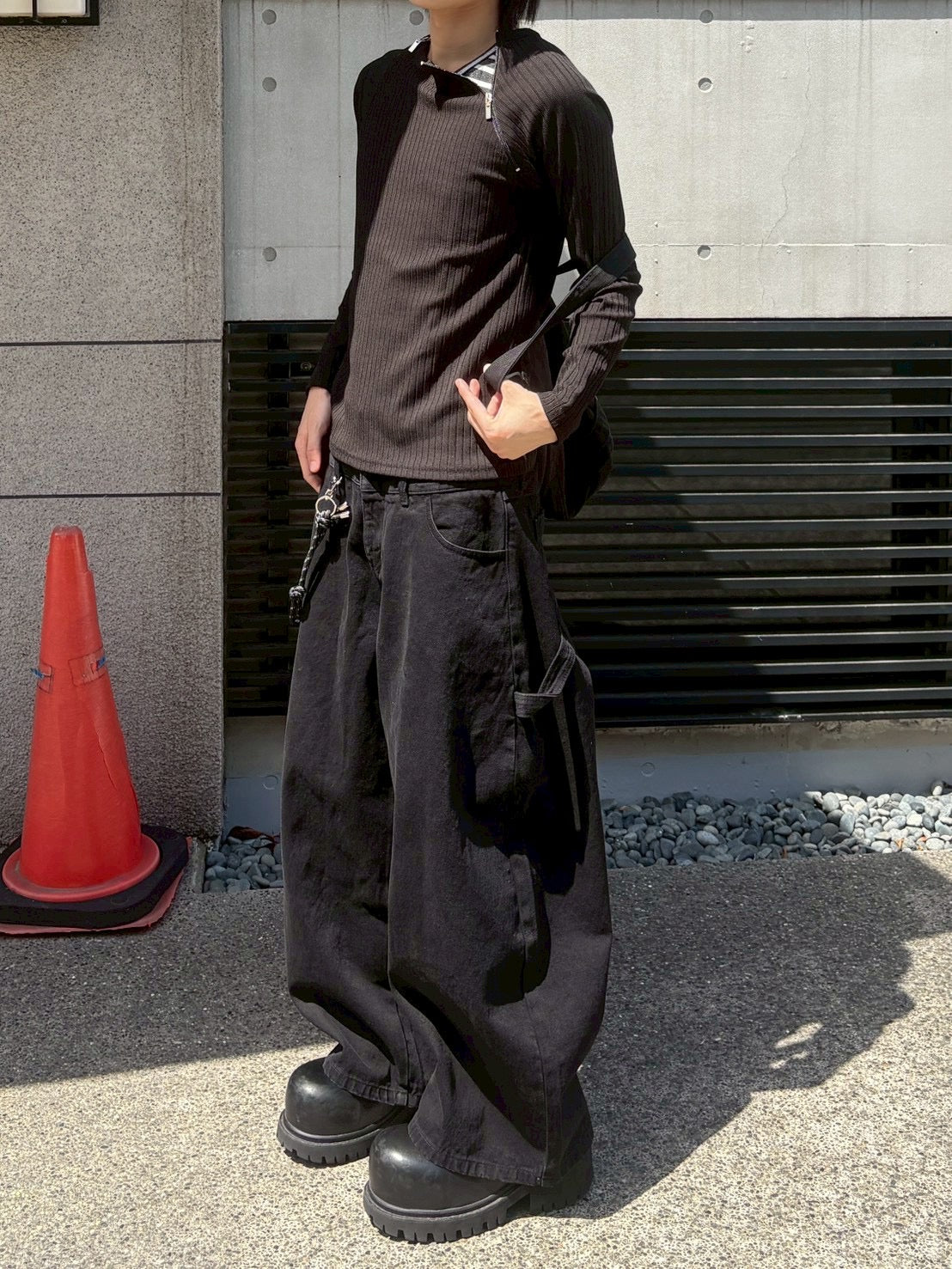 4/25 20:00発売 受注制【nmtc+】neck zip long sleeve (2color)