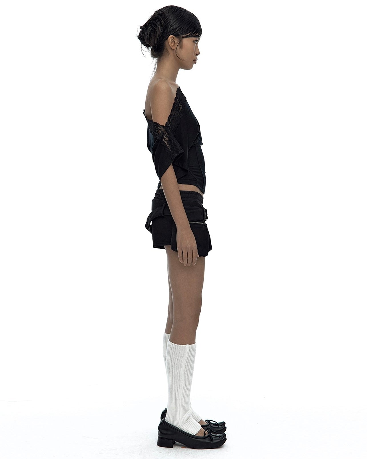 【Kashiko】Belted Pocket Shorts