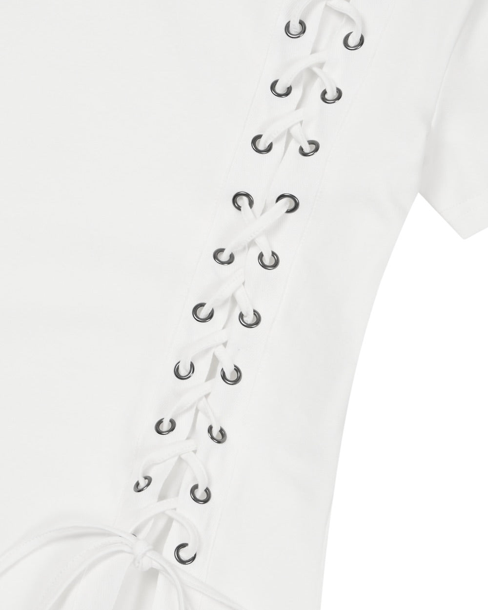 【AAKAM】Eyelet Corset Half Top