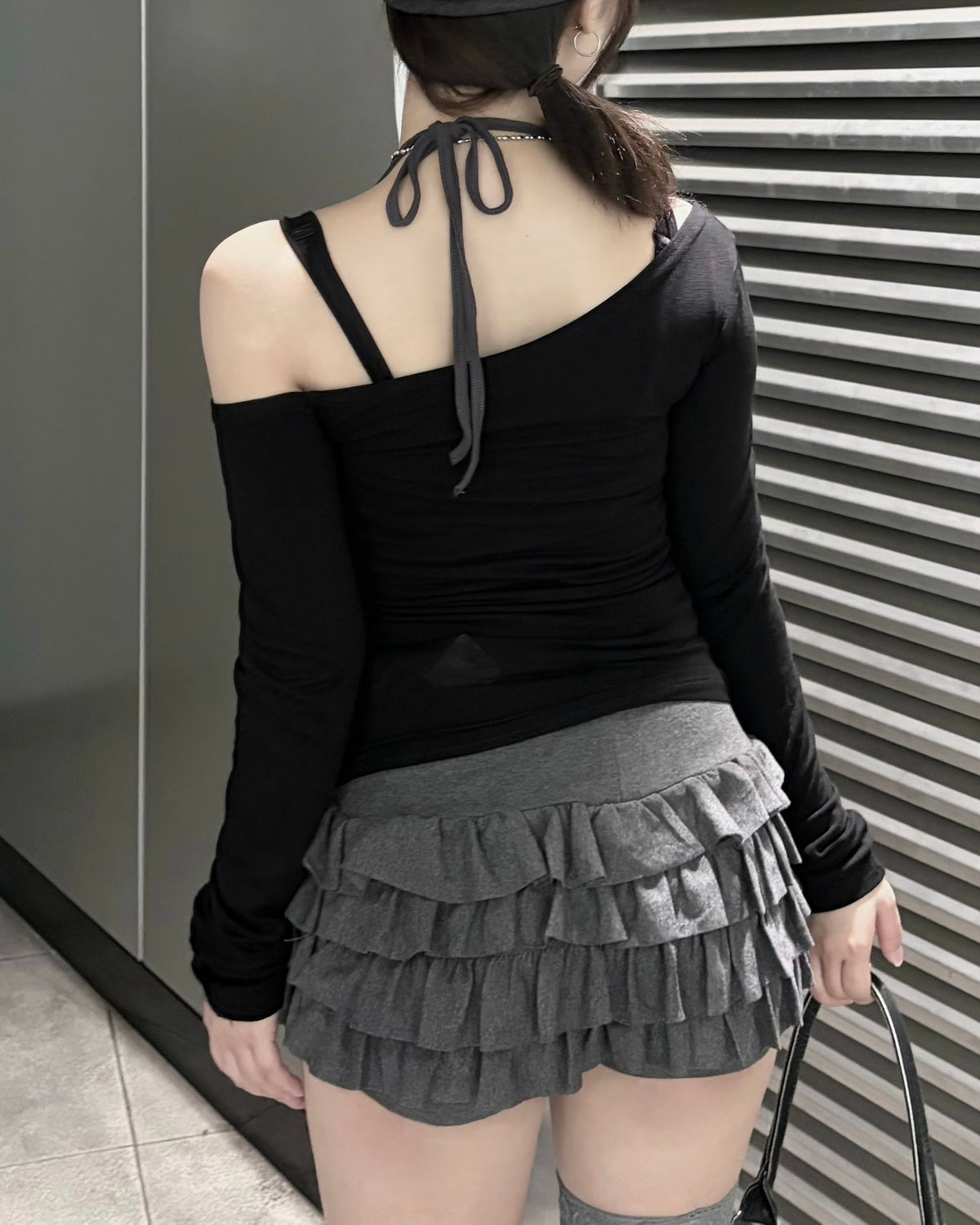受注制【nmtc+】Corset Lace-Up Long Sleeve (3color)