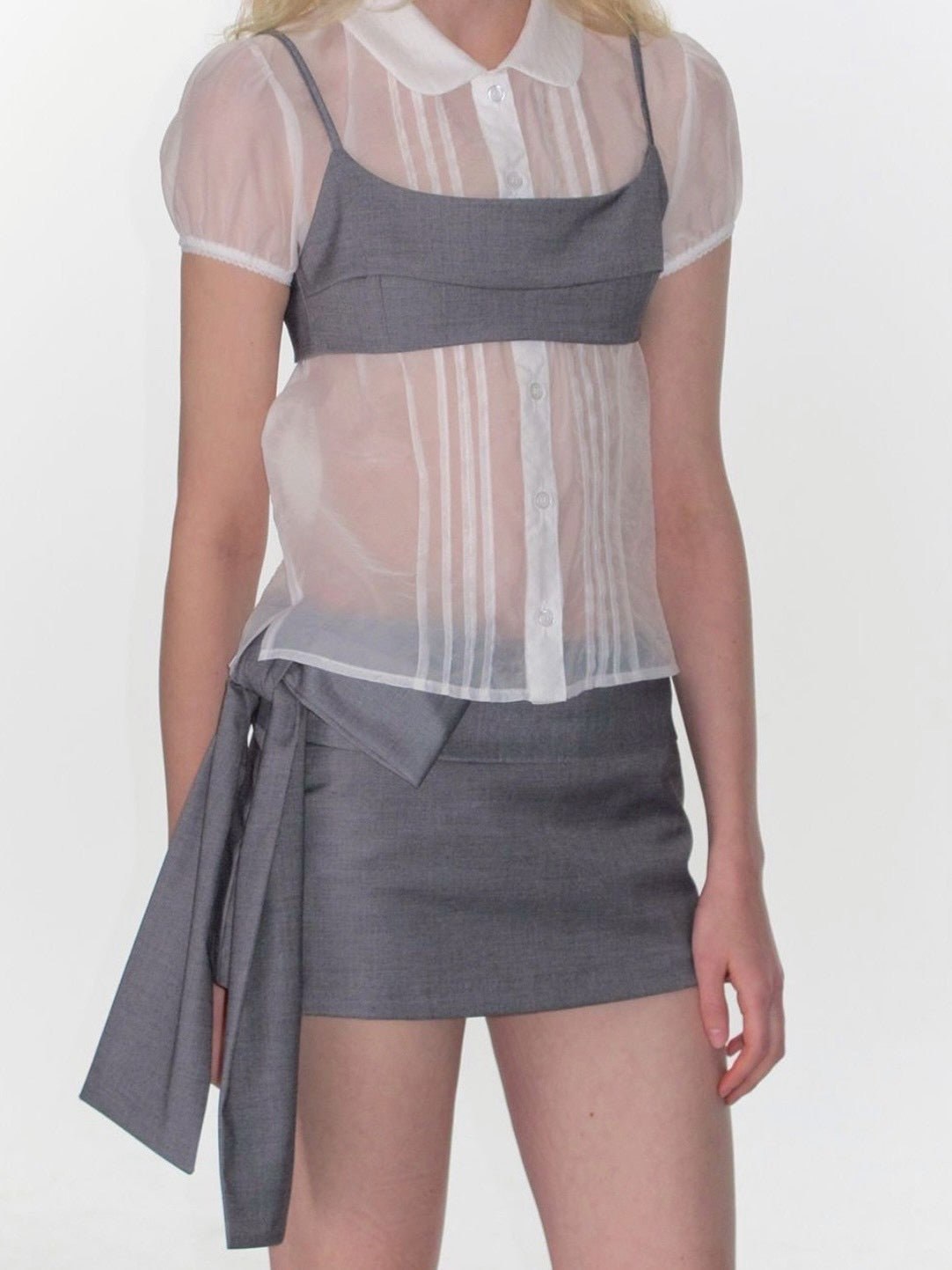 【CRANK】RIBBON MICRO SKIRT