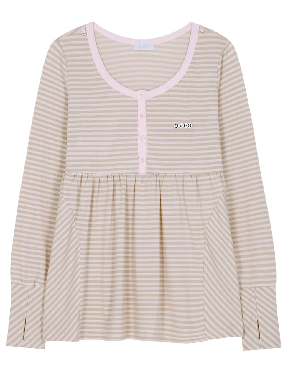 【OJOS】Layered Bra Flare Top
