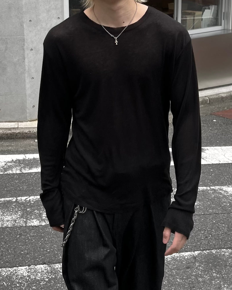 大阪店WEB限定受注制【Chikashitsu + 】wool inner t-shirt (3color)