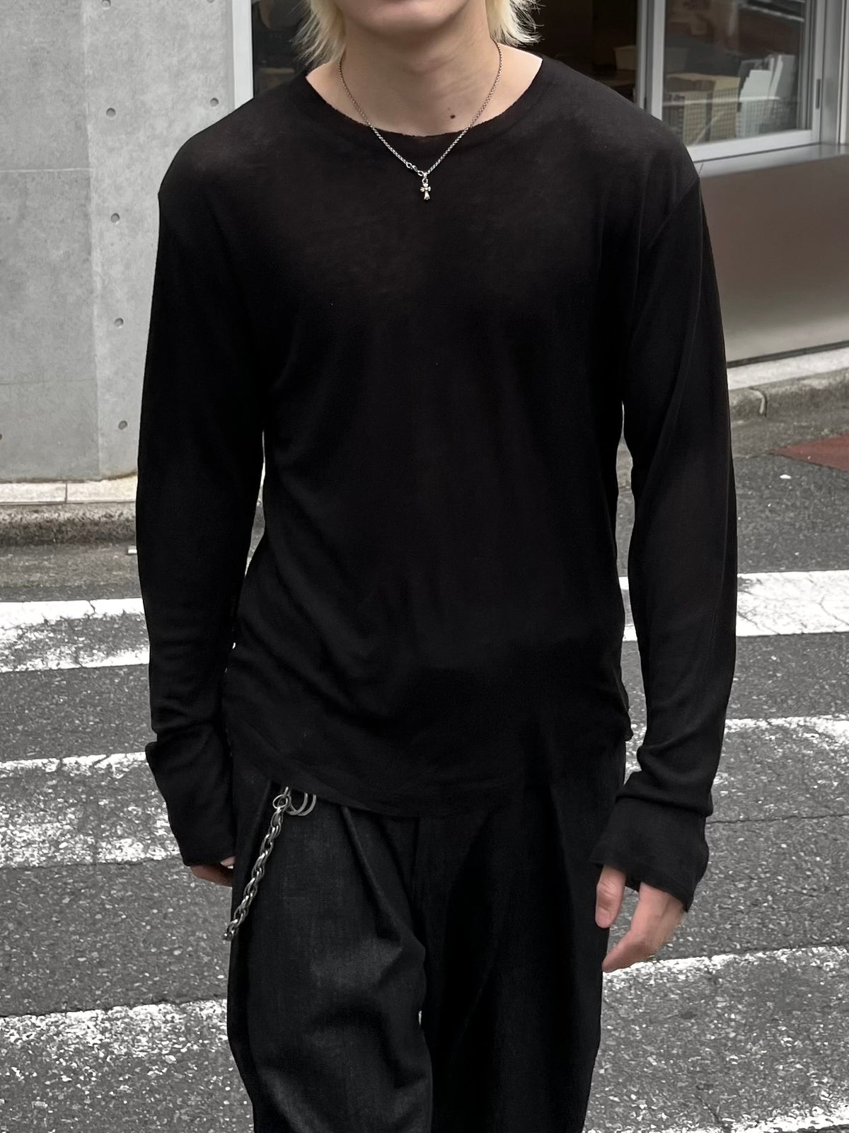 大阪店WEB限定受注制【Chikashitsu + 】wool inner t-shirt (3color)