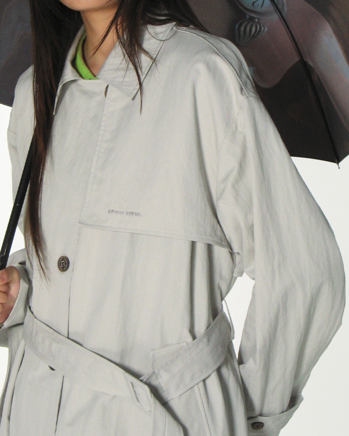 【CRANK】BELTED LONG TRENCH COAT