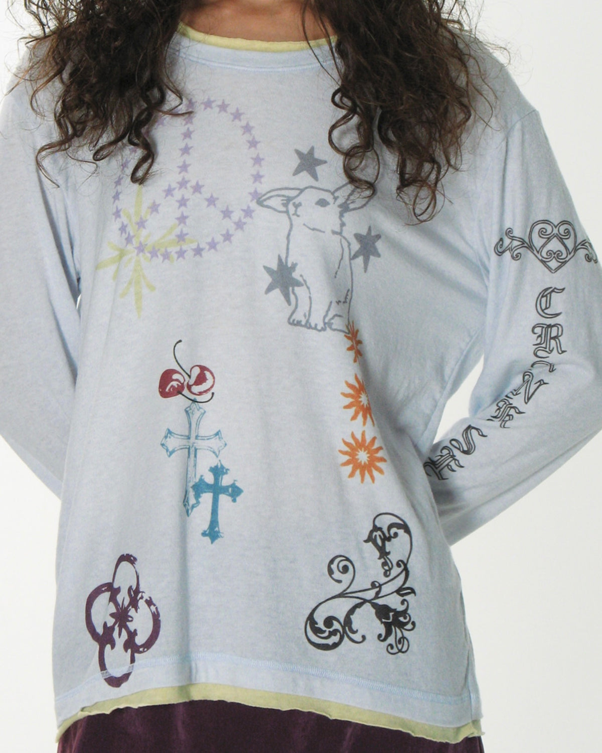 【CRANK】TATOO LAYERED TOP